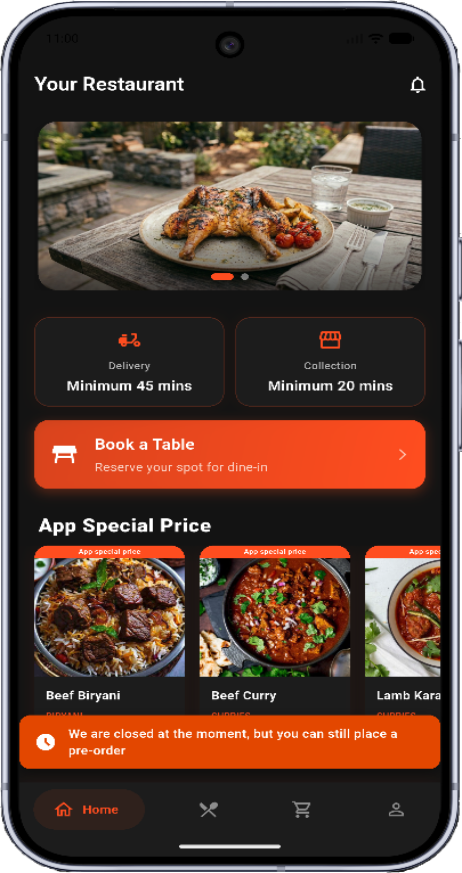Customer App (Android/iOS)